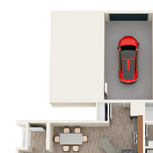 2 bedroom 2 bathroom floor plan image in Phoenix AZ